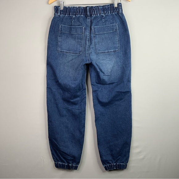 J. Crew Denim Paper Bag Utility Jogger Denim jeans. Women’s Size 28. Dark Wash. - Picture 2 of 8